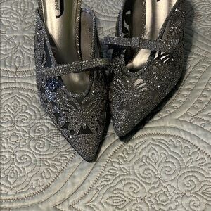 Sparkling Gray Women's Heels